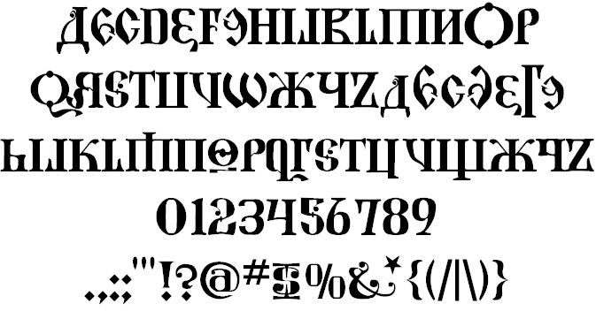 cyrillic script font